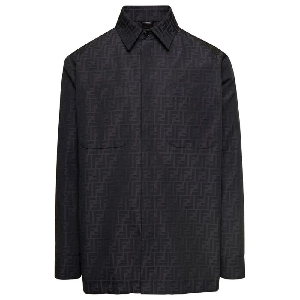 Fendi Men Overshirt Fendi Zucca Jacquard